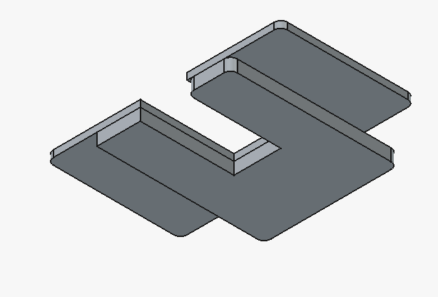 CAD model of the SwitchBot mounting plate